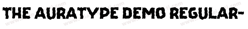 the auratype demo regular字体转换